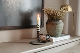 Courting Candle Stand in Smokey Black