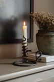 Courting Candle Stand in Smokey Black