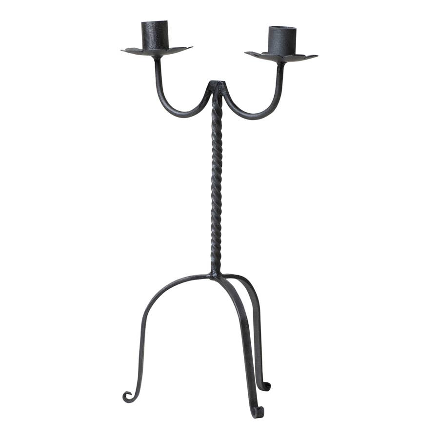 Double Taper Wrought Iron Candle Holder – Cocobo
